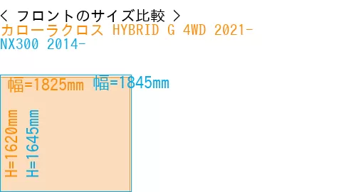 #カローラクロス HYBRID G 4WD 2021- + NX300 2014-